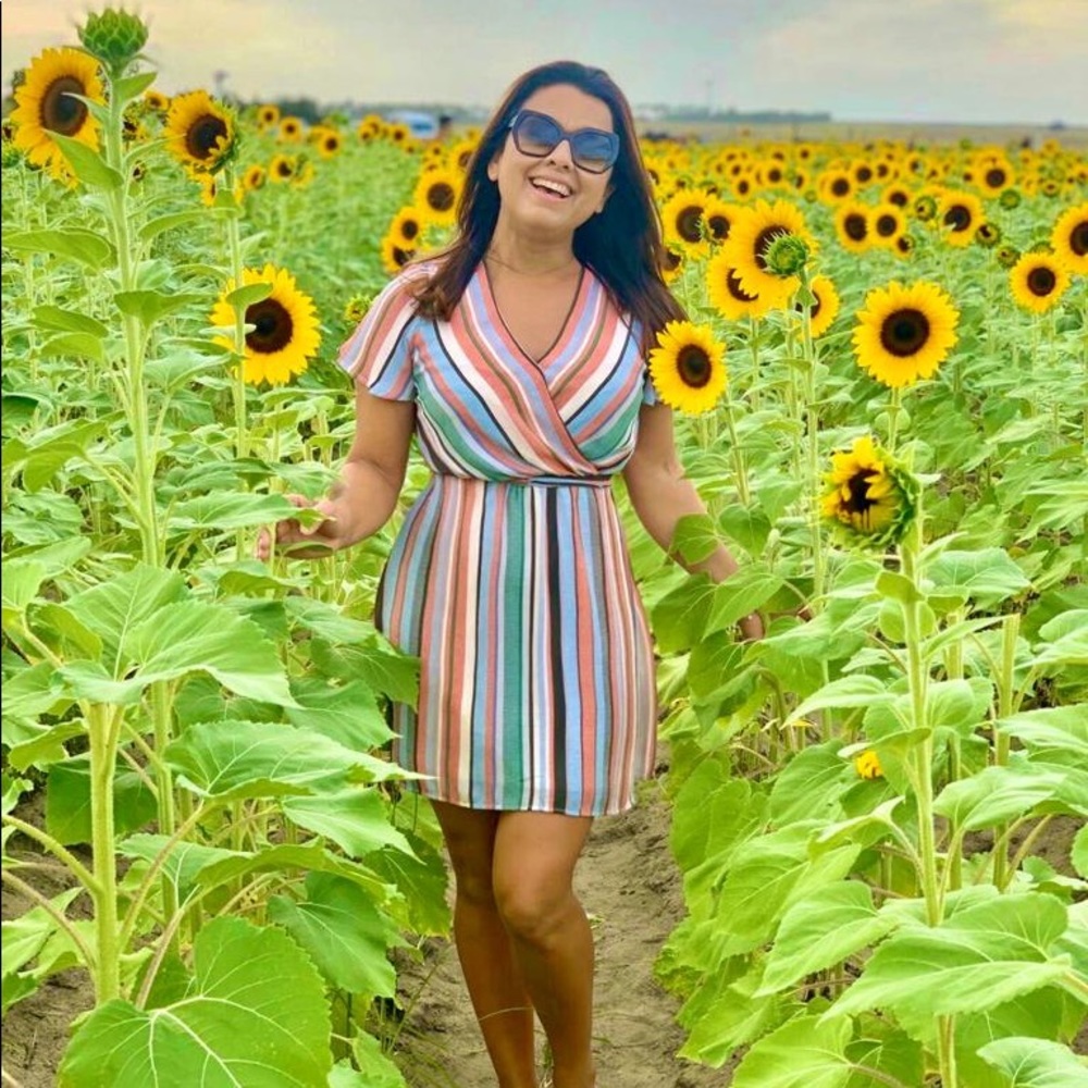 By AS u Wish colored stripes Dress, Size S